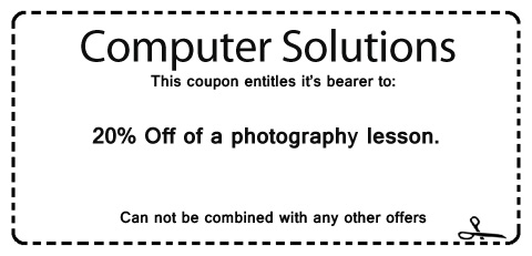 discount on photography lesson